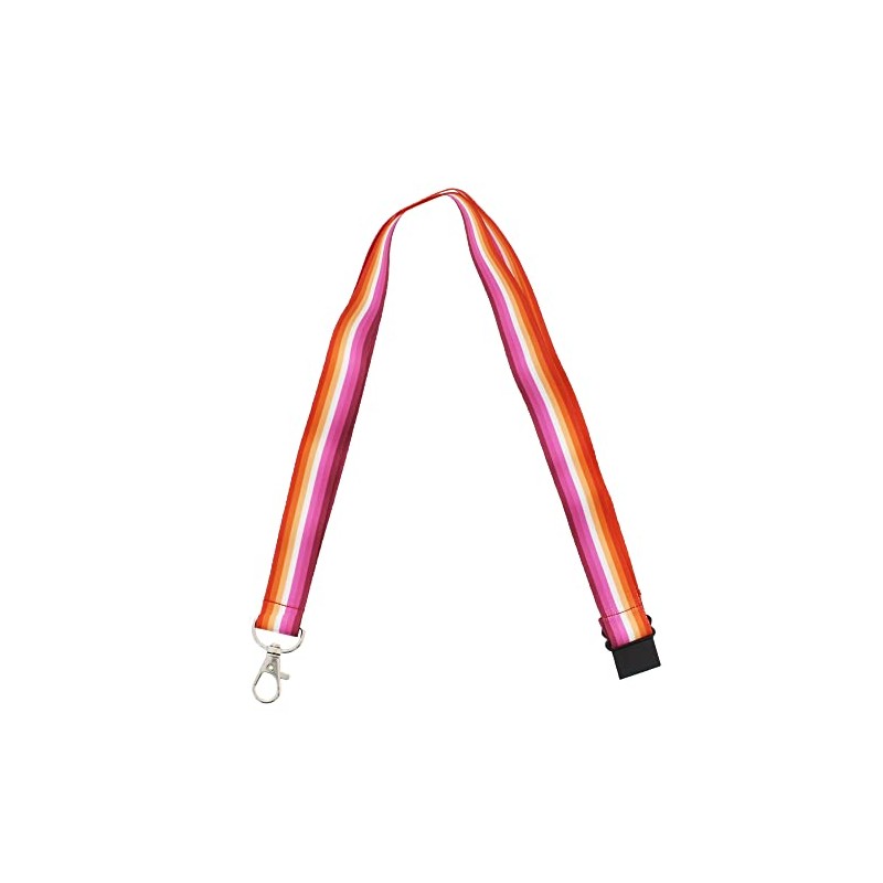 Zac's Alter Ego Sunset Lesbian Pride Accessories - Flag Lanyard