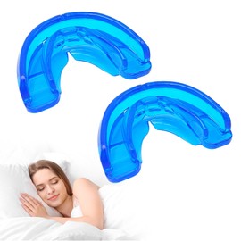 SAIIURV Pack of 2 Snoring Stoppers, Anti Snoring Splint, Snoring-Free Snoring Splint, Ready to Use, Anti Snoring Stopper, Multi-Purpose Anti Snoring for Men and Women (Blue)