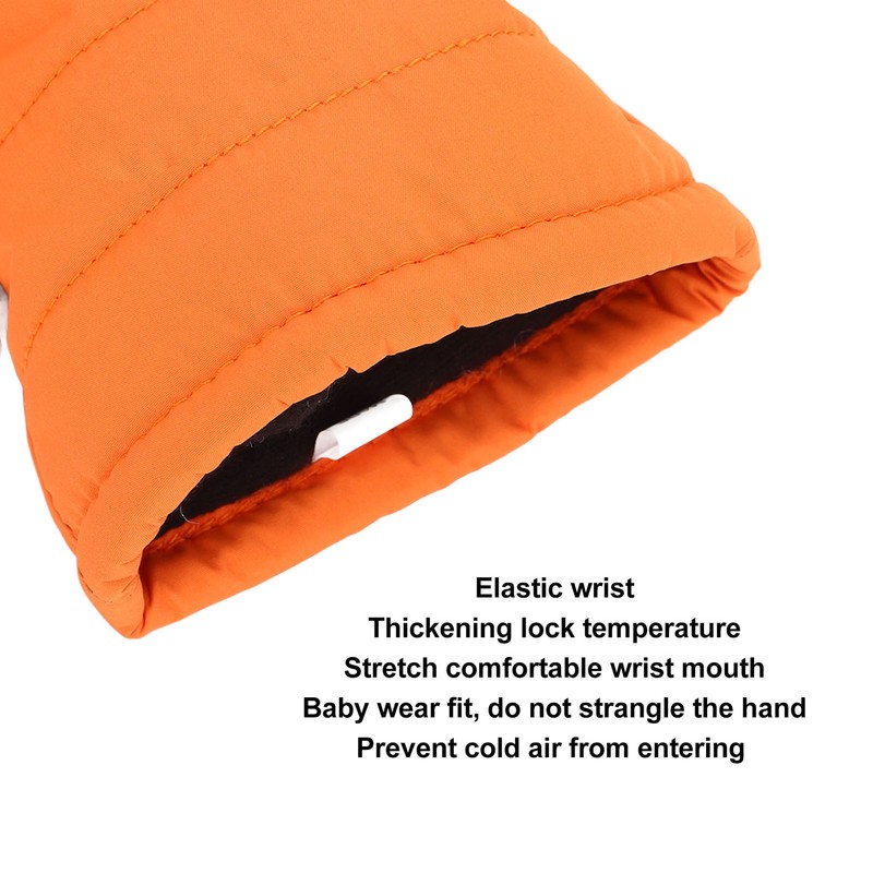 1 Pair Children Kids Warm Gloves Windproof Waterproof Thicken for