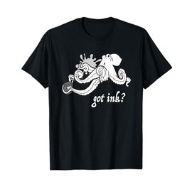 Got Ink Splatter Octopus Juice Box T-Shirt T-Shirt