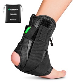 Dimedsion Ankle Brace for Sprain, Adjustable Sprain, Ankle Brace with Pocket, Compression Sports Ankle Brace Sprain, Anti-twist Ankle Brace, Plain (S)