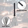 Retractable Stainless Steel Drum Brush , Long-Handled Wire Brush for