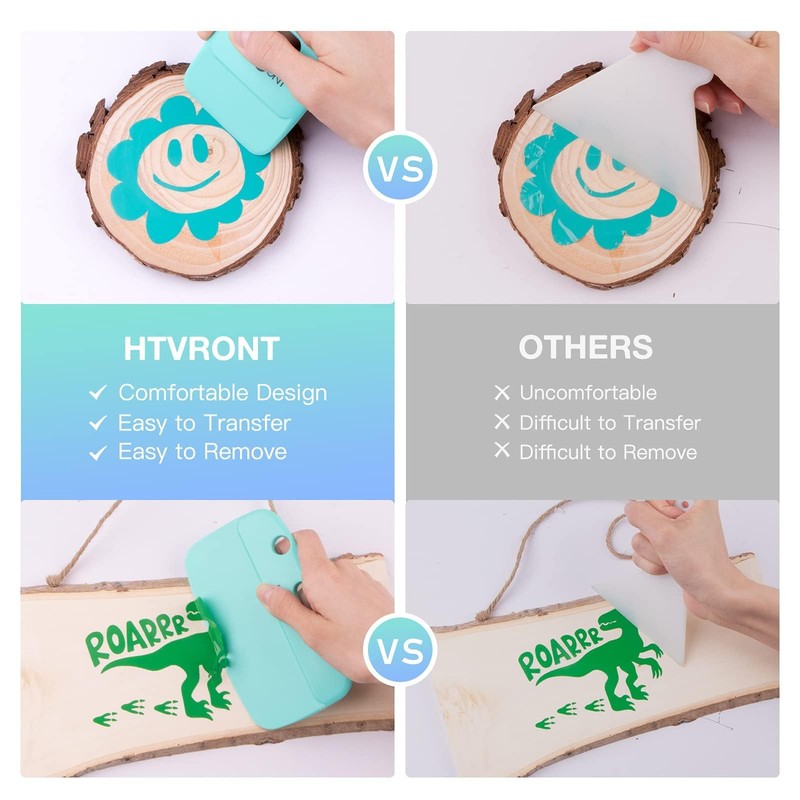 HTVRONT Craft Vinyl Scraper - 2Pack Scraper Tools for Vinyl,