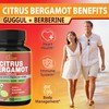 Cadane Citrus Bergamot Supplement Capsules with Berberine, Olive, Guggul, Garlic,