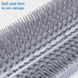 ZBJBinCH 2 Pcs Upgraded Cat Self Groomer with Catnip, Corner Brush Massager for Indoor Cats, Wall Scratcher for Large & Thick-Haired Felines