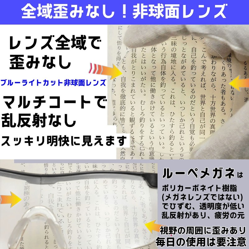 [Netmeganecom] 老眼鏡 【cf5078c2plus3.00as】 非球面 透明度を極めたレンズ フレームカラーBrown ブルーライトカット 超撥水 マルチコート