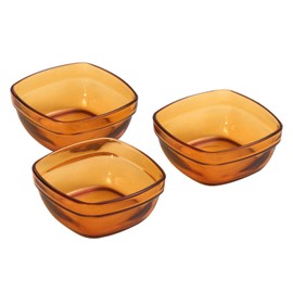 DURALEX GO2031DF06 Curry Bowl Amber 150cc Set of 3