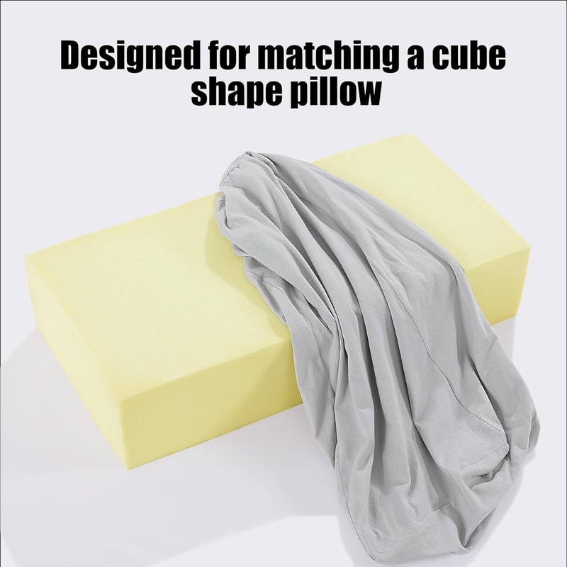 HOMBYS 100% Cotton Pillowcase for Cube Pillow-Soft and Breathable Cotton