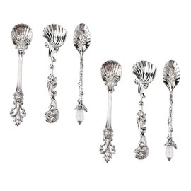 Coffee Espresso Spoons Set of 6 Tiny Spoon Vintage Cutlery Sugar Spoon Tea Dessert Soup Spoons Teaspoons Coffee Stirrers for Kitchen Dining Bar