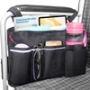 EVEME Wheelchair Side Bag with Cup Holder,Wheelchair Storage Pouch,Wheelchair Pouch