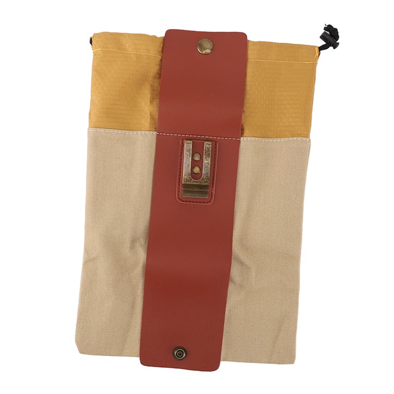 Orchard Picking Bag Canvas Leather Waist Hanging Fruit Harvest Bag