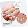 Healeved 2 Pack Transparent Resin Nail Art Jewelries Nail Rhinestones
