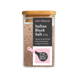The Salt Box - Natural Indian Black Salt (Kala Namak) - Vegan Friendly - 270g