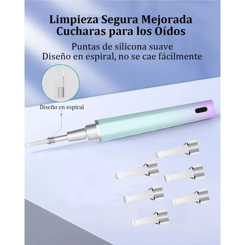 Suweazc Herramienta Con Cámara 1080p P/limpieza De Oído, 7 Piezas