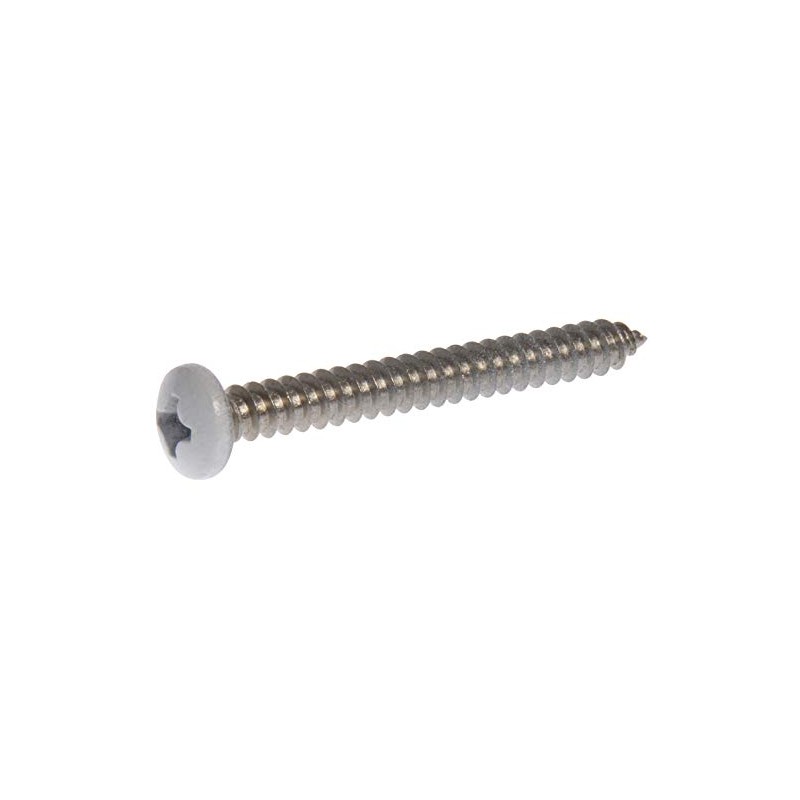Hillman 44444 8 x 1-1/2-Inch White Pan Head Phillips Sheet