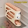 3-Tier Rolling Egg Dispenser for Refrigerator – Large Capacity Gravity