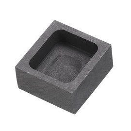 MECCANIXITY Gold Silver Graphite Ingot Mould Crucible for Casting Metal Aluminum Copper Brass Melting Refining, 0.79"x0.71"x0.28" (40g Gold/21g Silver)