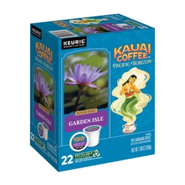 Kauai Coffee Pacific Horizon Keurig K-Cup Pods - Garden Isle - Medium Roast (22 count)