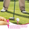 Debbery 100 Golf Tees Plastic, 57mm Pink Castle Tees Golf,
