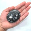 Gemstone Indigo Gabbro Carved Palm Stone/Pocket Palm Stone/Reiki Healing &