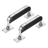 uxcell Leather Handle, 2Pcs - Metal Luggage Handle, Vintage Suitcase