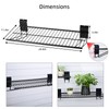 PYBTOOL Slatwall Shelves, Slatwall Accessories, Slat Wall Wire Shelf, Heavy