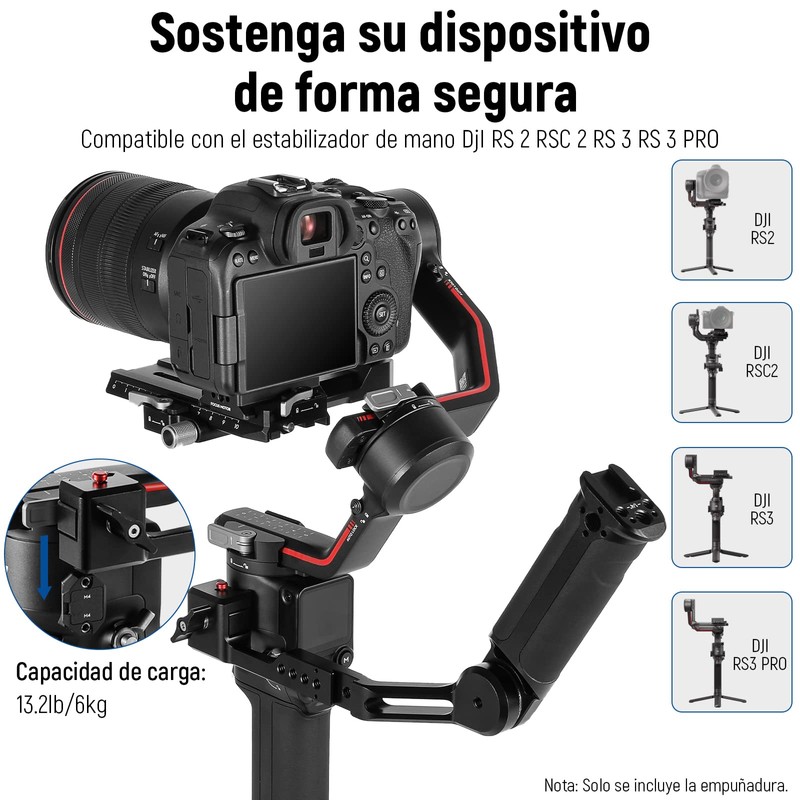 NEEWER Asa Ajustable Compatible con dji Ronin RS3 Mini RS3ProRS2RSC2