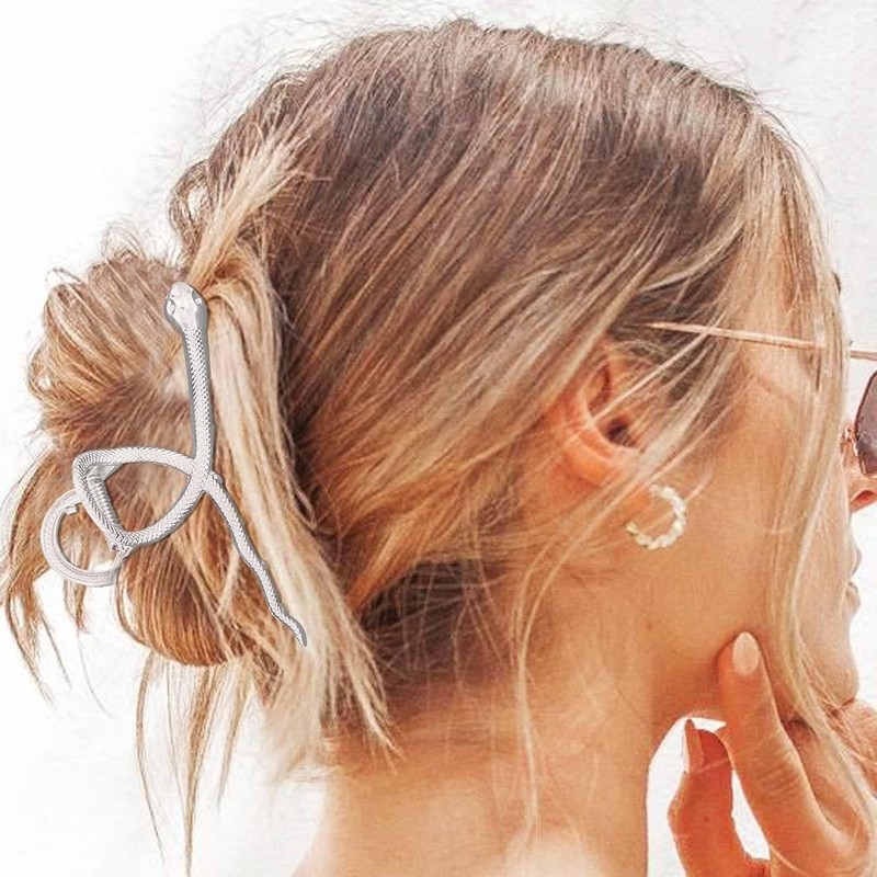 CAKURE Metal Claw Clips Gold Hair Clips Snake Hair Claw