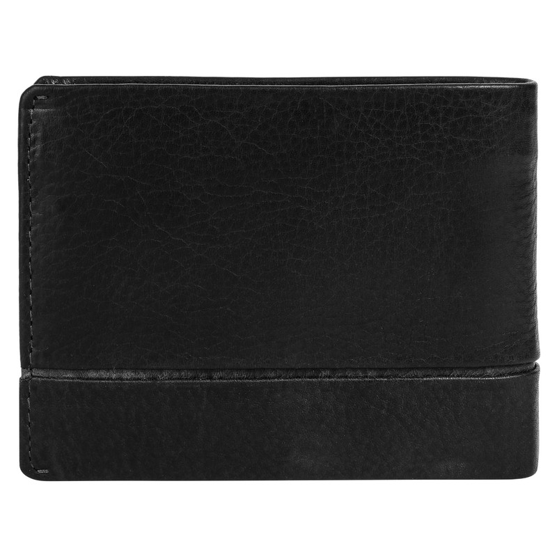 Bruno Banani Genuine Leather Men's Wallet - 022003, black, rfid