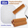 4 Pcs Textured Paint Roller Set, 9 inch Small Textured