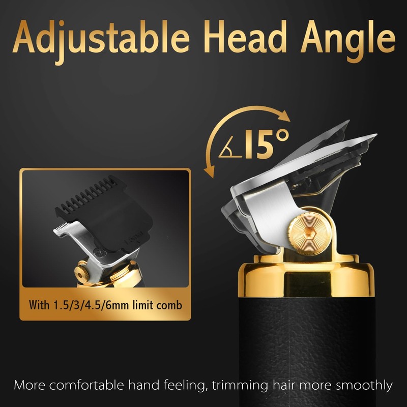 DSP Hair Trimmer for Men, Cordless Beard Trimmer, Adjustable Head