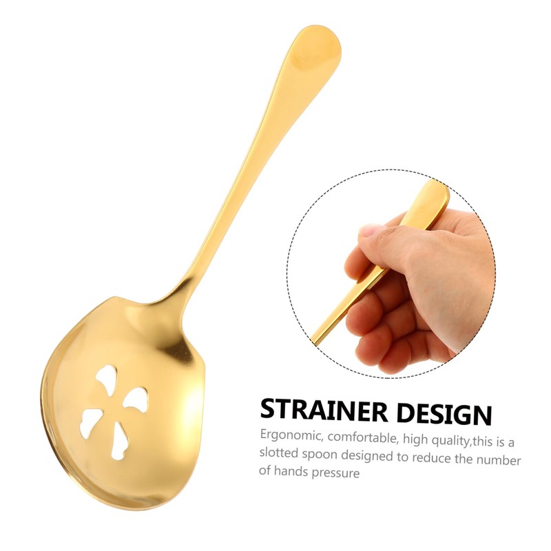 FUNOMOCYA Stainless Steel Colander Kitchen Sieve Slotted Spoon Set Dishwasher