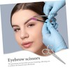 VICASKY 2pcs Small Stainless Steel Eyebrow Scissors for Precision Trimming