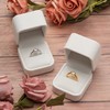POKOFO Classic Velvet Engagement Ring Box Earring Jewelry Case Gift