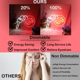 Car Key Neon Sign Car Rent Store Neon Light Car Rent Service Light Sign Dimmable Car Tire LED Neon Light for Station Service Bar Pub Wall Decor Restaurant Music Concert Man Cave Game Room 16.5"×12.2"