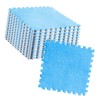 10pcs Plush Puzzle Floor Foam Mat Tiles Fluffy Cuttable Anti