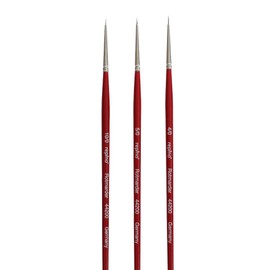 Professional Artist Brush / Red Sable Brush Set Fine for Oil Acrylic Watercolour Figures Details