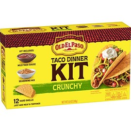 Old El Paso Taco Dinner Kit, Crunchy, 8.8 oz Box