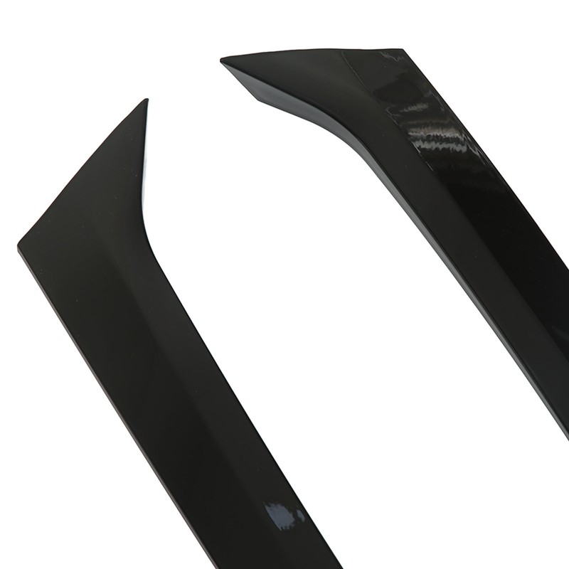 2 Pcs Rear Window Spoiler Glossy Black Left Right Side