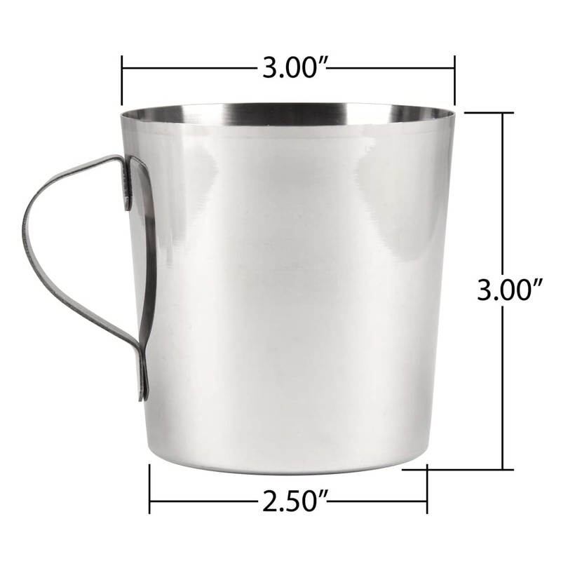 Lindy's Stainless Steel 10 Ounce Drinking Cup with Handle, Premium
