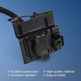 VEHITO 4 &7 Pin Trailer Tow Wiring Harness Plug For Ford F250 F350 Super Duty 1999-2001