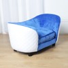AFBKSS&BB Comfy Velvet Pet Sofa Bed for Small Cats -
