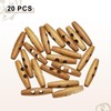 HARFINGTON 20pcs Wooden Toggle Buttons 50mm / 2" Wood Olive