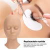 Lash Mannequin Head Soft Silicone Replaced Eyelids Mannequin Head for