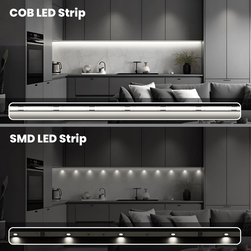 ACELUMO COB LED Strip 10 m, LED Strip 6000 K