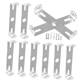 Operitacx 10 Sätze Bretthalterung Lampe Decke Hängend Montiert Wandleuchte Halterung Beschläge Für Leichte Halterungen Zubehör Für Beleuchtungshalterungen Halterung Silber Eisen