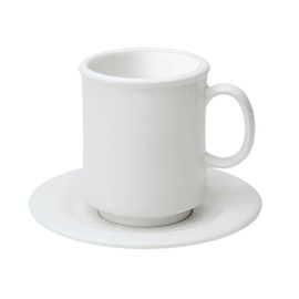 G.E.T. TM-1308-W-EC 8 oz. White Stacking Mug, Break Resistant, Cups & Mugs (Pack of 4)