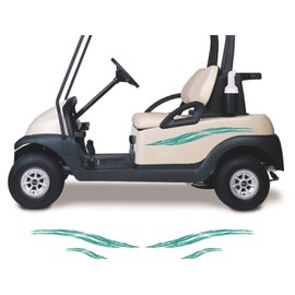 StickerChef Golf Cart Decals Auto Truck Boat Pontoon Vehicle Vinyl Car Stickers Tribal Flames GC54