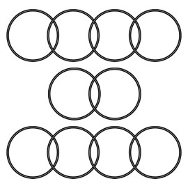 Othmro 10 Pcs Nitrile Rubber O Rings 120mm OD 110mm ID 5mm Width Rubber Washers Metric Buna N Washers Black