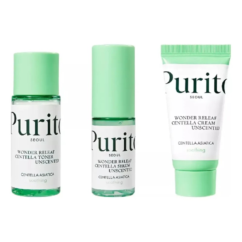 Purito Wonder Releaf Centella Mini Kit Unscented- 3 Piezas